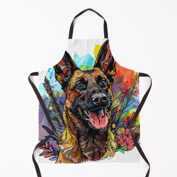 Item preview, Malinois Colorful Art designed and sold by NicolasGlowArt.