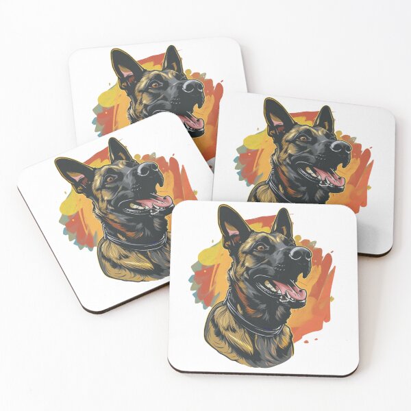 Item preview, Malinois Doodle Face designed and sold by NicolasGlowArt.