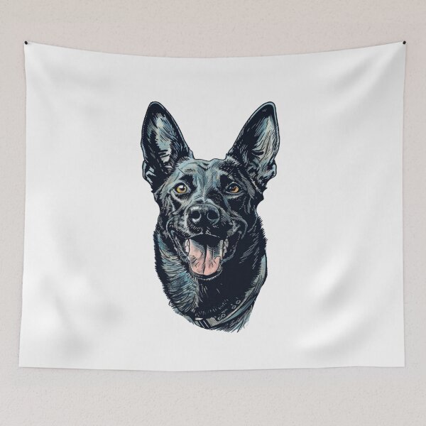 Item preview, Malinois Dog Sticker designed and sold by NicolasGlowArt.