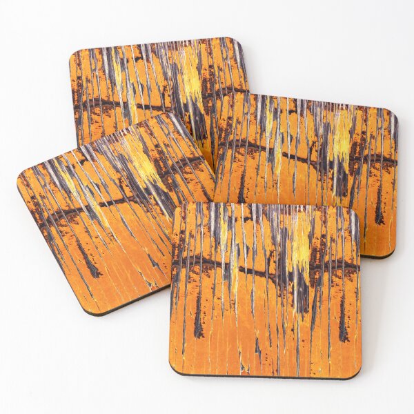 Item preview, Abstract organic photography orange boat hull designed and sold by Carré Comme Orange.