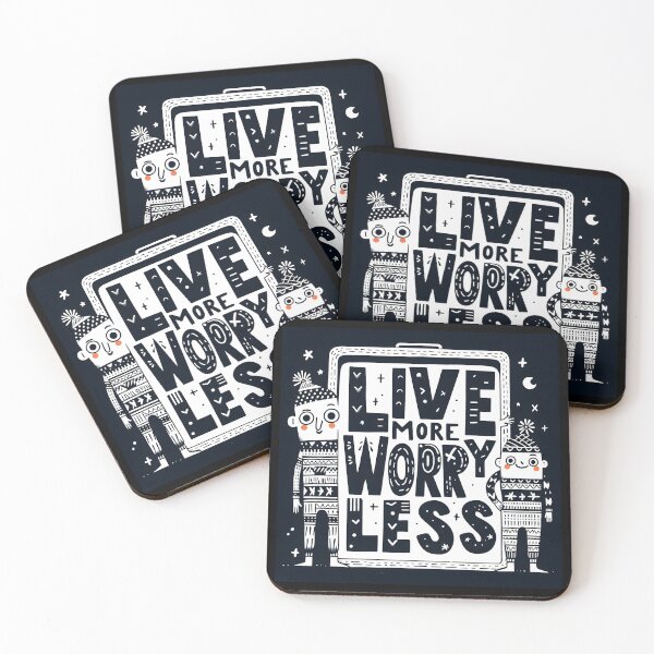 Item preview,  Live more Worry Less   :from EgyApe Artists (1st design) designed and sold by egyape ⭐⭐⭐⭐⭐.