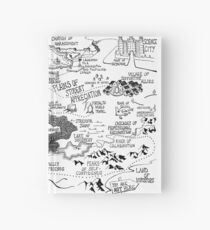 Map of Grad School Hardcover Journal