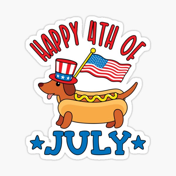 Item preview, Patriotic Dachshund Hot Dog Americana 4th Of July designed and sold by jaygo.