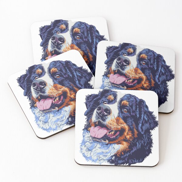 Item preview, Bernese Mountain Dog Sticker designed and sold by NicolasGlowArt.