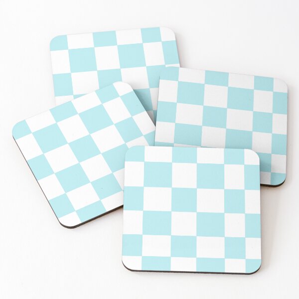 Item preview, Pastel Blue and White Checkers  designed and sold by JaygiesDesign.