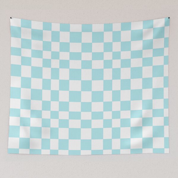 Item preview, Pastel Blue and White Checkers  designed and sold by JaygiesDesign.