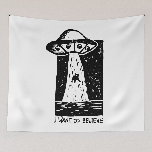 Item preview, ufo kidnapping a cat designed and sold by arjajpg.