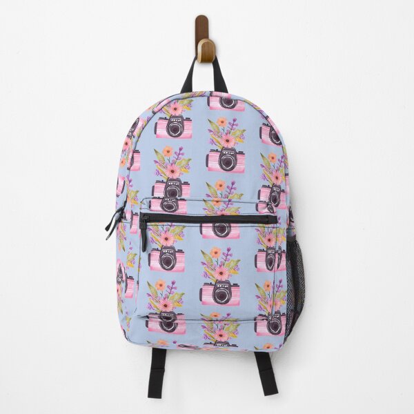 Item preview, Cute Pink Watercolor Camera and Wildflowers designed and sold by FarmOfCuties.