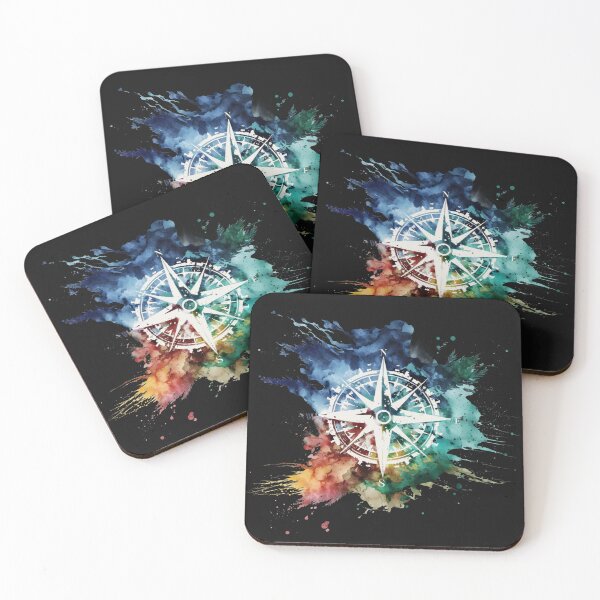 Item preview, Travel Colorful Compass designed and sold by RebeccaRe.