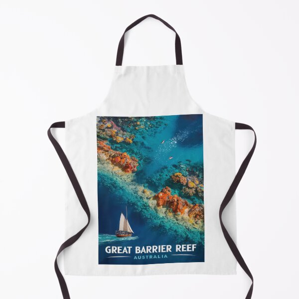 Item preview, Vintage travel poster - Retro Great Barrier Reef Australia designed and sold by pod24.