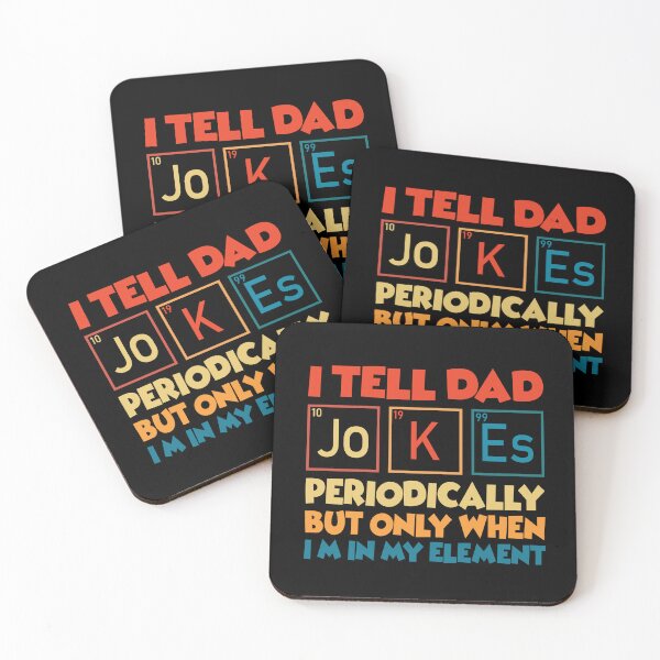 Item preview, "Elemental Humor" - Nerdy Dad Jokes designed and sold by PrintMastery.
