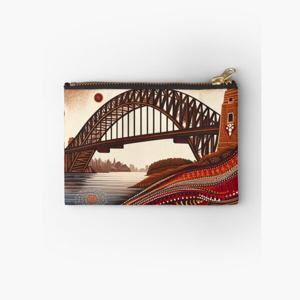 Item preview, Sydney Harbour Bridge interpreted in an Aboriginal art style  designed and sold by centaurius21.