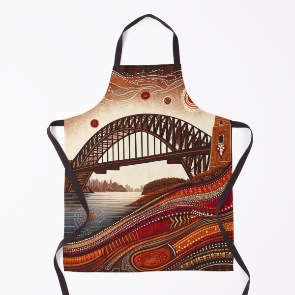 Item preview, Sydney Harbour Bridge interpreted in an Aboriginal art style  designed and sold by centaurius21.