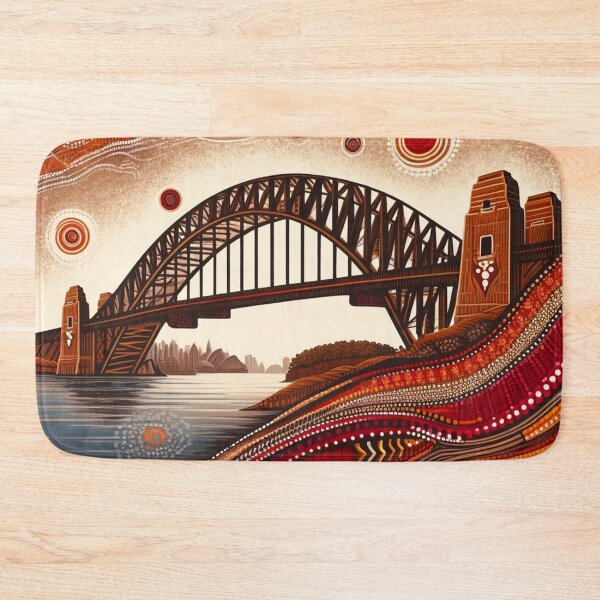 Item preview, Sydney Harbour Bridge interpreted in an Aboriginal art style  designed and sold by centaurius21.