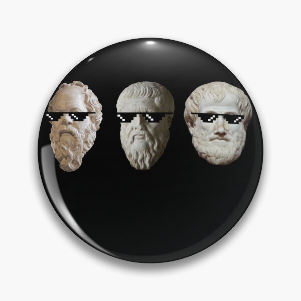 Item preview, Socrates, Plato and Aristotle with sunglasses designed and sold by Cleanthes.