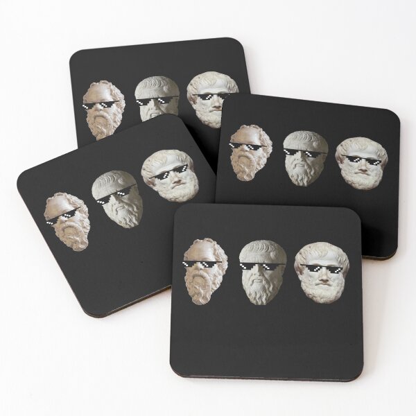 Item preview, Socrates, Plato and Aristotle with sunglasses designed and sold by Cleanthes.