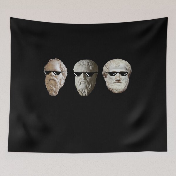 Item preview, Socrates, Plato and Aristotle with sunglasses designed and sold by Cleanthes.
