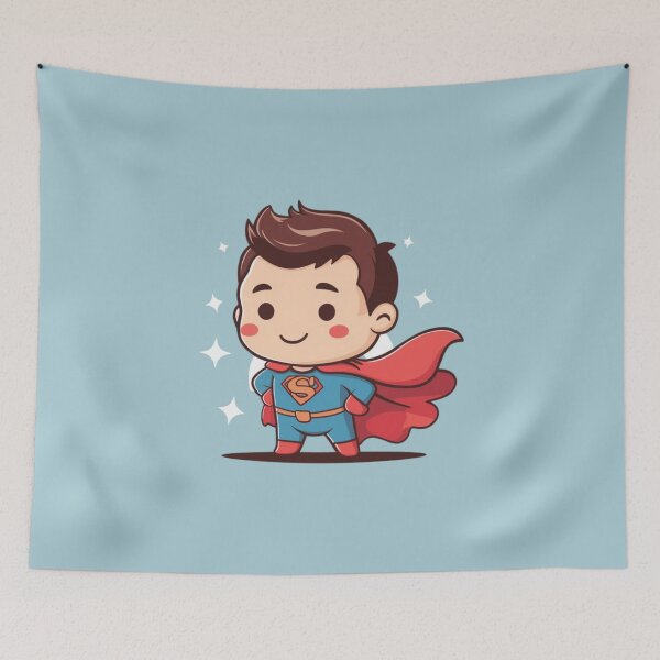 Item preview, Super Dad in Kawaii Cape - Kawaii designed and sold by Rockin-Rainbow.