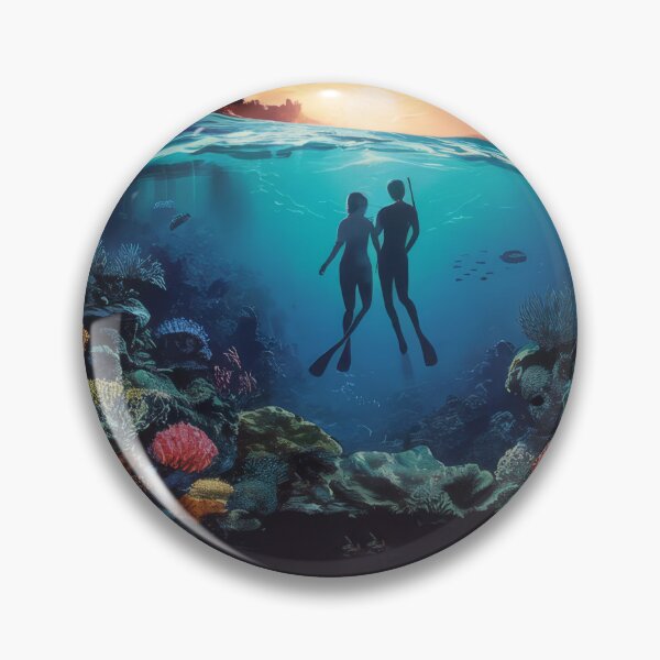 Item preview, Vintage travel poster - Minimalist retro design of the Great Barrier Reef, Australia designed and sold by pod24.