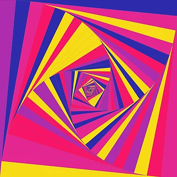 Artwork thumbnail, Neon Rainbow Vortex by Abstract-Color