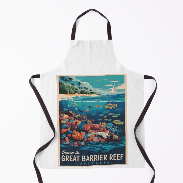 Item preview, Vintage travel poster - Discover the Great Barrier Reef, retro travel destination Australia designed and sold by pod24.