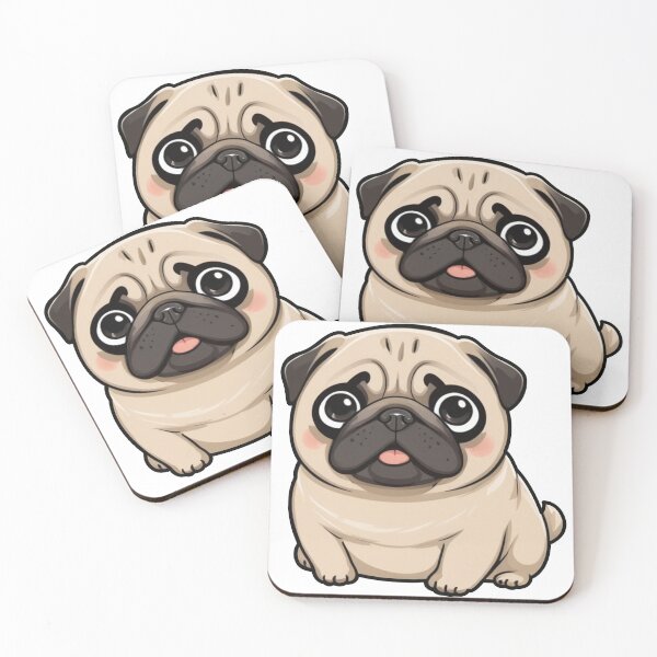 Item preview, Cute pug designed and sold by PowesomePets.