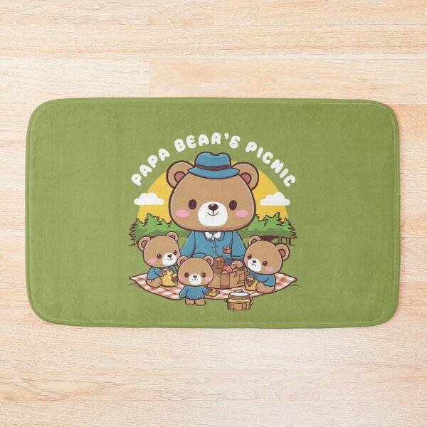 Item preview, Papa Bear's Picnic - Kawaii designed and sold by Rockin-Rainbow.