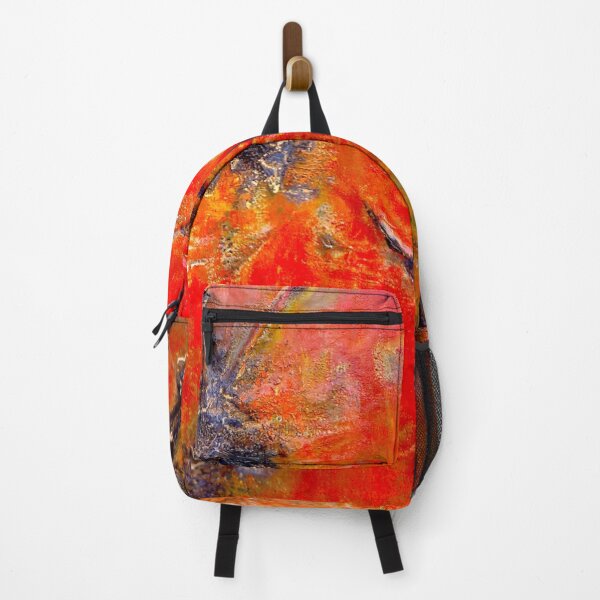 Item preview, Organic macro photography orange abstract painting designed and sold by Carré Comme Orange.