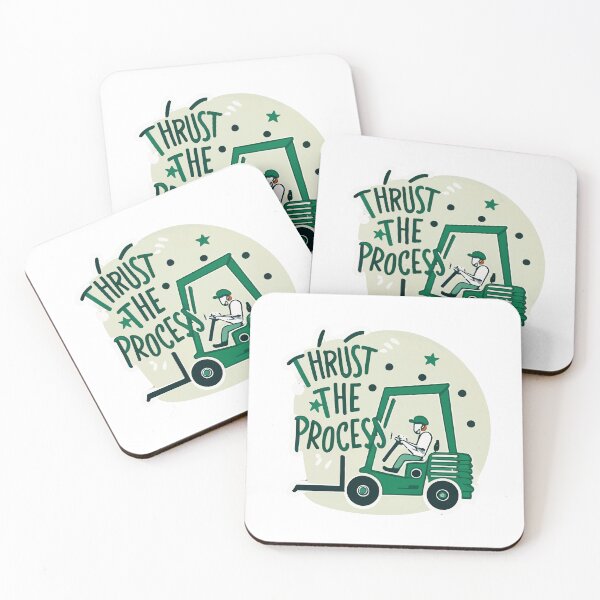 Item preview, Forklift Operator 'Thrust the Process' Inspirational Design designed and sold by NiftyWrx.