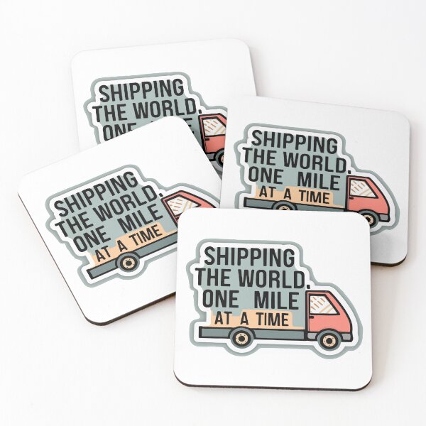 Item preview, Modern Cargo Truck - Shipping the World, One Mile at a Time designed and sold by NiftyWrx.