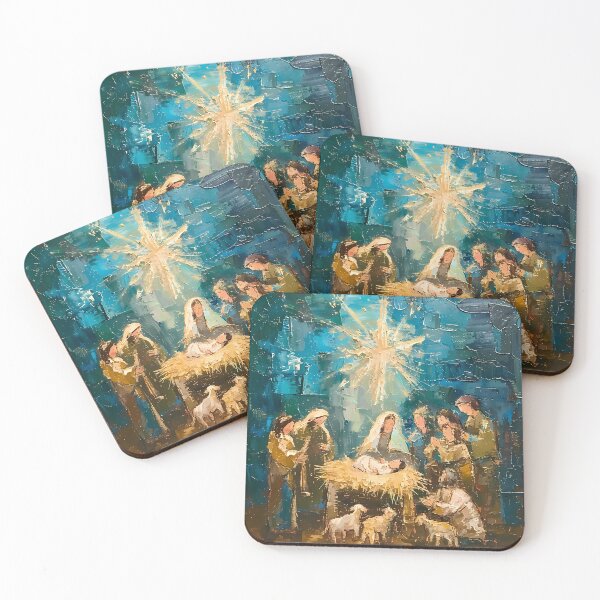 Item preview, Nativity Scene: Holy Night in Oil designed and sold by LivingArtClips.