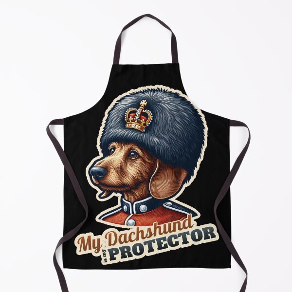 Item preview, Wire-haired Dachshund King Queen guard designed and sold by ThisDress.