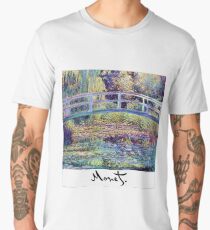 Monet - Japanese Bridge Men's Premium T-Shirt