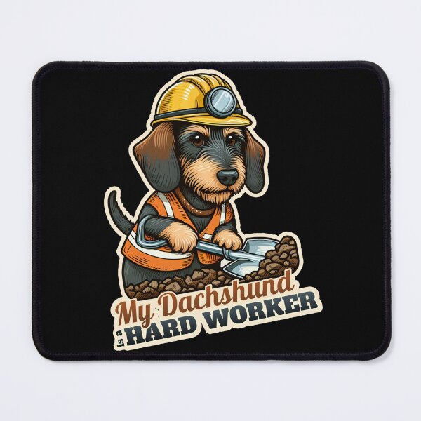 Item preview, Wire-haired Dachshund worker designed and sold by ThisDress.