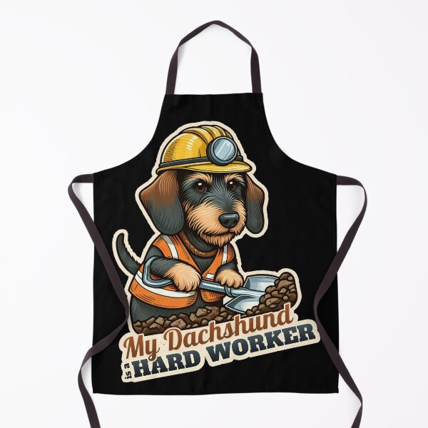 Item preview, Wire-haired Dachshund worker designed and sold by ThisDress.