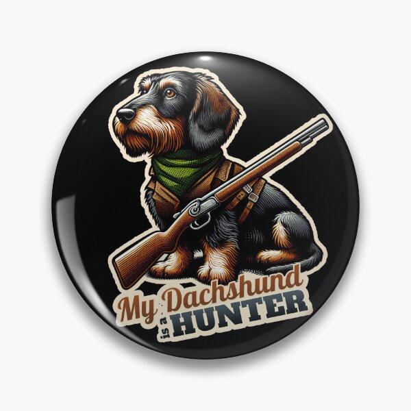 Item preview, Wire-haired Dachshund Hunter designed and sold by ThisDress.