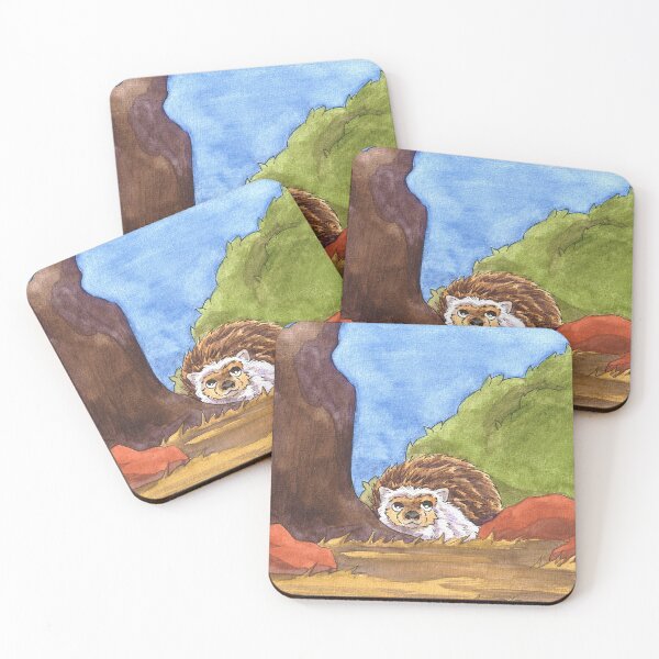 Item preview, Hedgehog in watercolor designed and sold by Chouetteplanete.