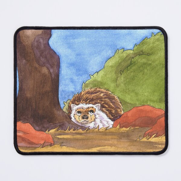Item preview, Hedgehog in watercolor designed and sold by Chouetteplanete.