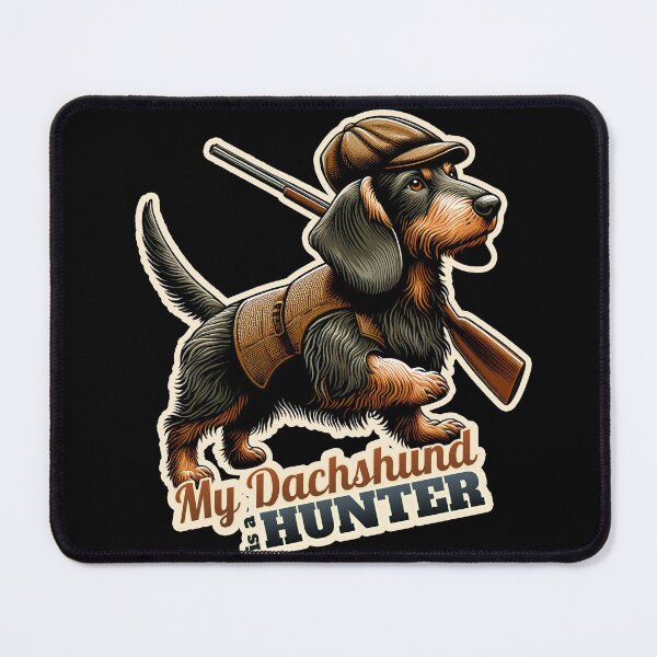 Item preview, Wire-haired Dachshund Hunter designed and sold by ThisDress.