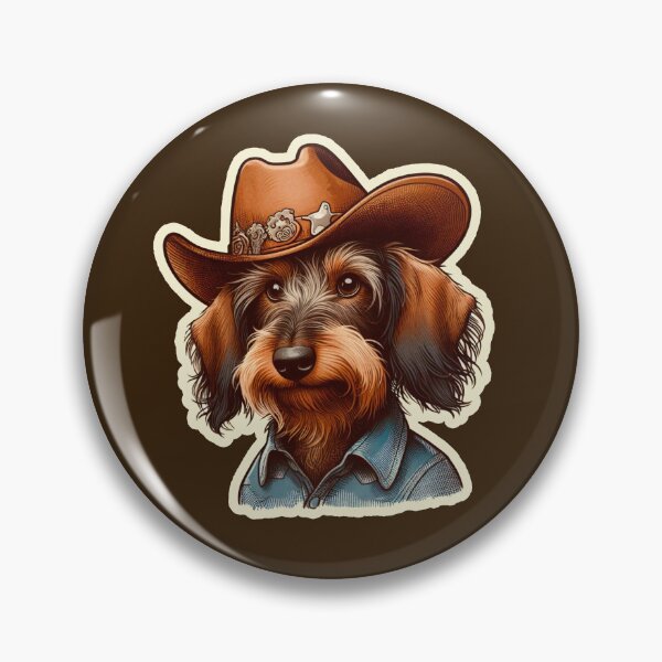 Item preview, Wire-haired Dachshund Cowboy puppy designed and sold by ThisDress.