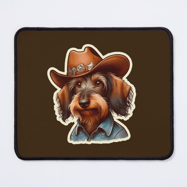 Item preview, Wire-haired Dachshund Cowboy puppy designed and sold by ThisDress.