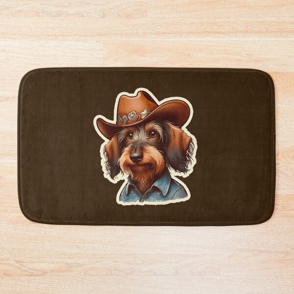 Item preview, Wire-haired Dachshund Cowboy puppy designed and sold by ThisDress.