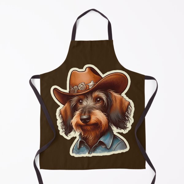 Item preview, Wire-haired Dachshund Cowboy puppy designed and sold by ThisDress.