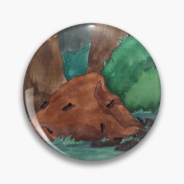 Item preview, watercolor anthill designed and sold by Chouetteplanete.