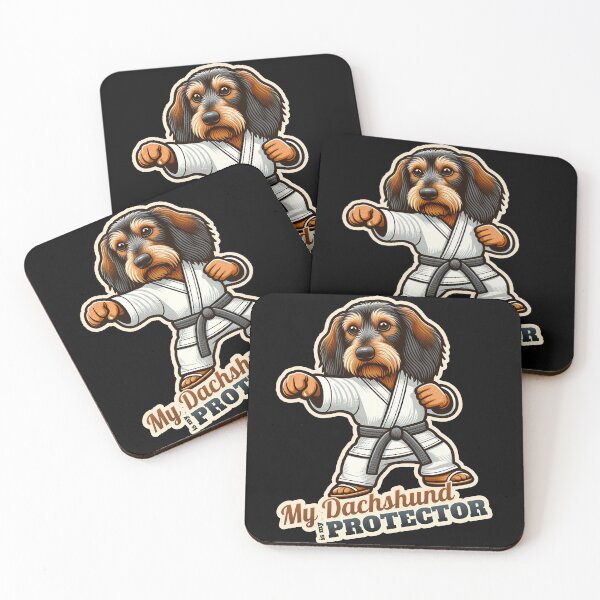Item preview, Wire-haired Dachshund karate designed and sold by ThisDress.