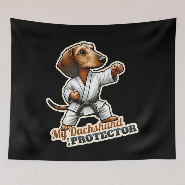 Item preview, Wire-haired Dachshund karate designed and sold by ThisDress.