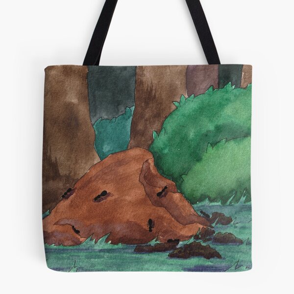 Item preview, watercolor anthill designed and sold by Chouetteplanete.