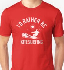 Time Is Precious Kitesurfing Kitesurfer T-Shirt - Cool Funny Nerdy Kitesurfen Humor Statement Graphic Image Quote Tee Shirt Gift Unisex T-Shirt