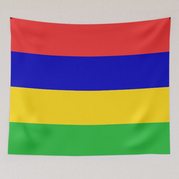 Item preview, The national flag of Mauritius, also known as the Four Bands designed and sold by Peter Etchells.