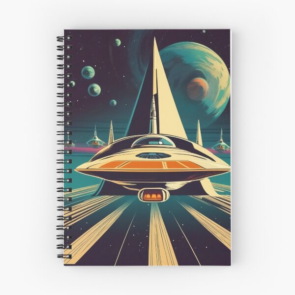 Item preview, Retro Sci-Fi Vintage Space Ship designed and sold by DreamCraze.